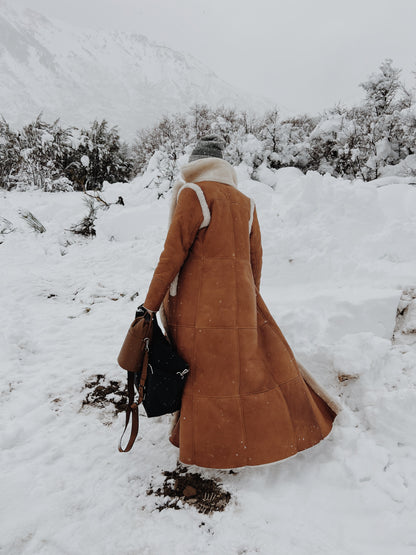 NEON LONG COAT LIGHTBROWN
